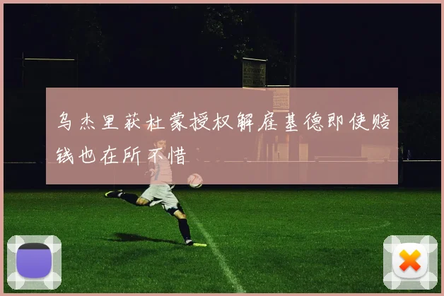 乌杰里获杜蒙授权解雇基德即使赔钱也在所不惜